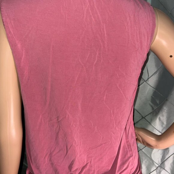"NWoT" FABLETICS Sleeveless Pink Terry Tank Top Sz XXS *DN3 - Picture 4 of 5